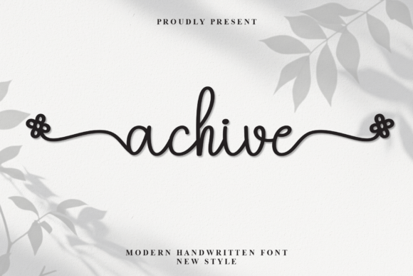Achive: A Stylish Script Font for Polished Branding