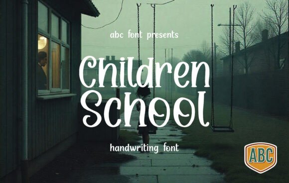Children School: A Warm, Handwritten Font for Authentic Branding