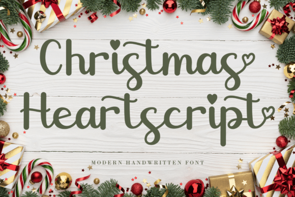 Christmas Heartscript: A Handwritten Font Full of Festive Warmth