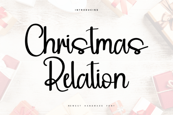 Christmas Relation: A Festive Script Font for Editorial Warmth