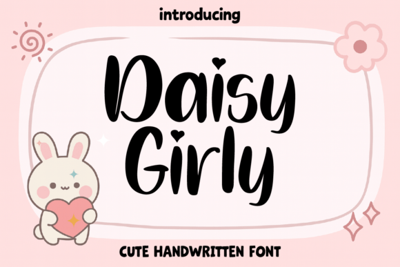 Daisy Girly: A Playful Handwritten Font for Girly Branding