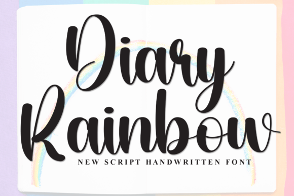 Diary Rainbow: A Playful Handwritten Font for Campaign Charm