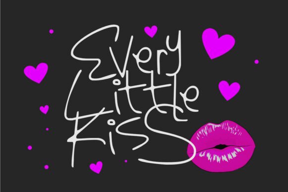 Every Little Kiss Font: A Warm, Romantic Script for Real Brand Moments