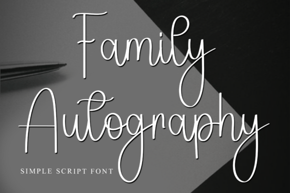 Family Autography: A Warm, Handwritten Font for Digital Branding