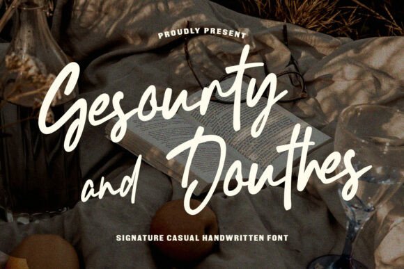 Gesourty Douthes: A Casual Script Font That Feels Like Real Handwriting