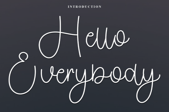 Hello Everybody Font: A Festive Script for Digital Branding
