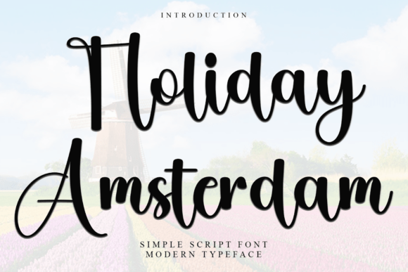 Holiday Amsterdam: A Warm, Expressive Script Font for Digital Branding
