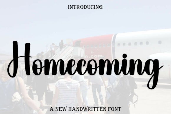 Homecoming: A Festive Script Font for Warm, Whimsical Branding