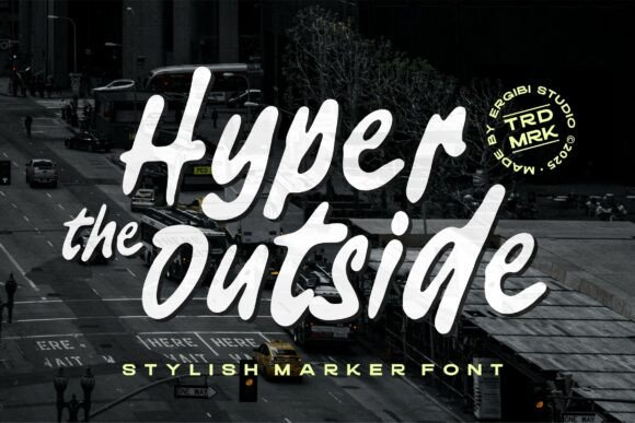 Hyper Outside: A Bold Display Font for Editorial Impact