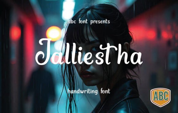 Jalliestha: A Romantic Script Font for Digital Branding