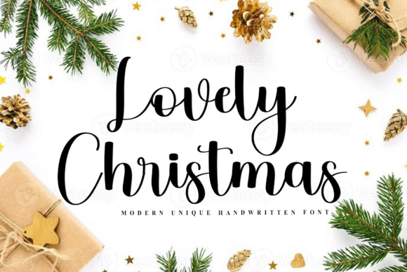 Lovely Chistmas Font: Festive Script for Handmade Labels & Holiday Printables