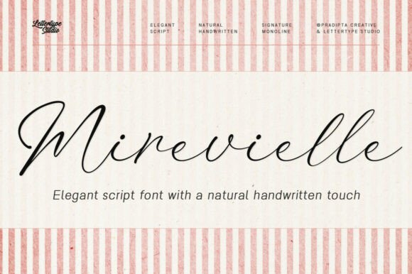 Mirevielle: The Script Font That Makes Your Campaign Stand Out