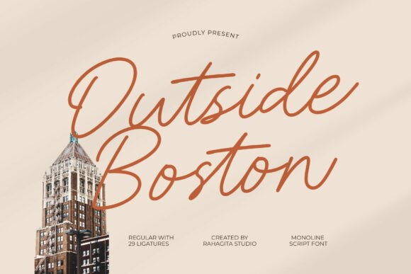 Outside Boston: A Script Font That Feels Like a Thoughtful Pause