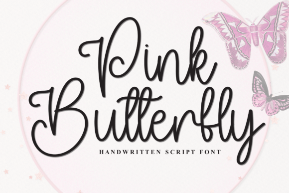 Pink Butterfly: A Light, Airy Script Font for Campaign Headlines
