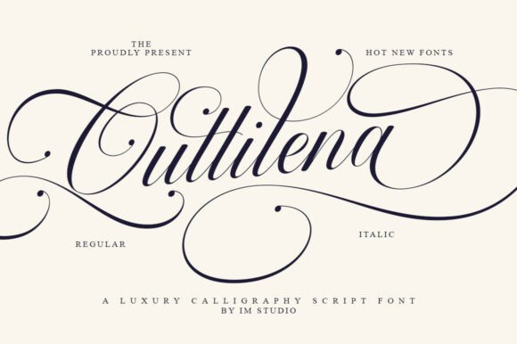 Quttilena: A Luxurious Script Font for Handmade Creators