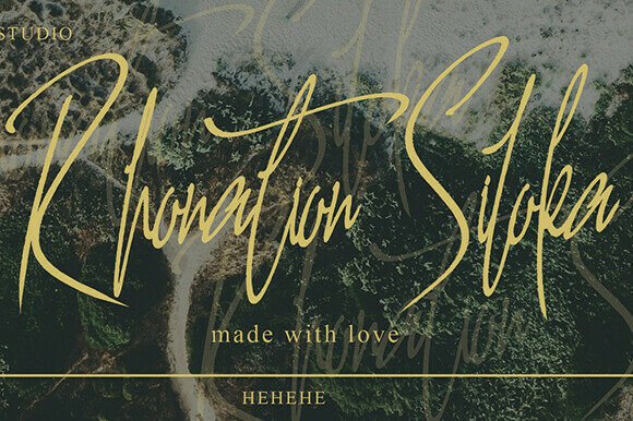 Rhonation Syloka: A Bold Handwritten Typeface for Digital Impact