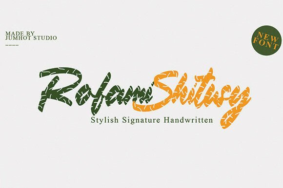Rofamy Shitusi: A Tropical Script Typeface That Elevates Digital Branding