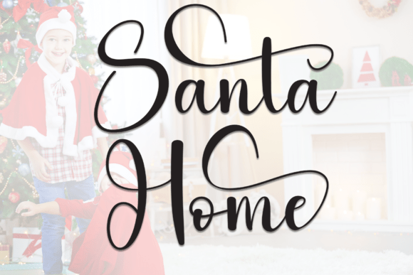 Santa Home: A Refined Script Font for Editorial Warmth