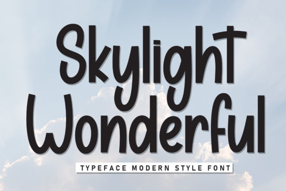 Skylight Wonderful Font: Cheerful, Chunky & Craft-Ready