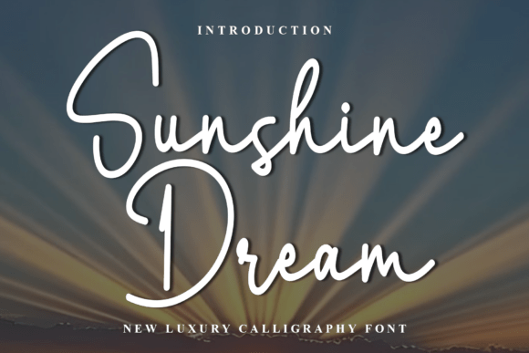 Sunshine Dream: A Festive Script Font for Holiday Campaigns