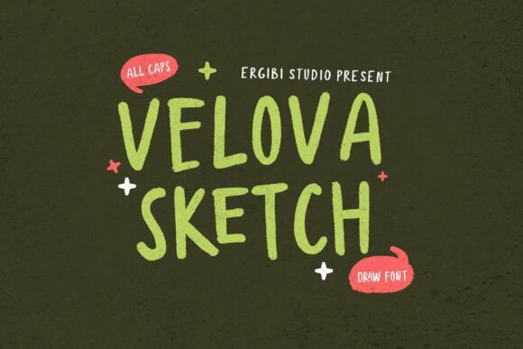 Velova Sketch: A Hand-Drawn Typeface That Breathes Life Into Editorial Design