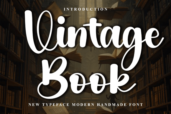 Vintage Book: A Festive Script Font That Elevates Your Brand