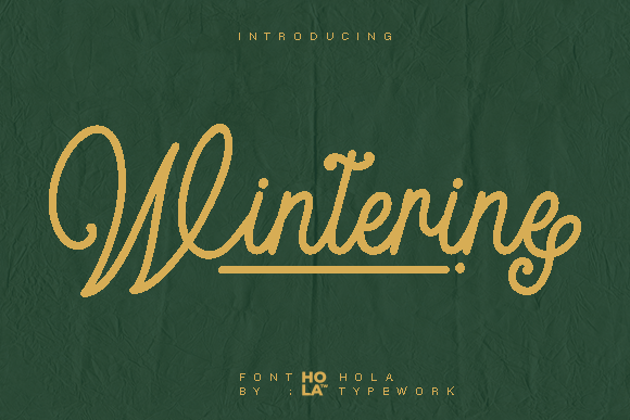 Winterine: A Script Font That Feels Like a Thoughtful Handwritten Note