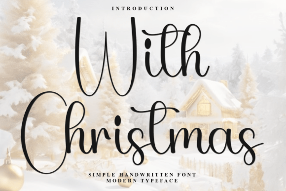 With Christmas Font: Warm, Handwritten Branding for Small Businesses